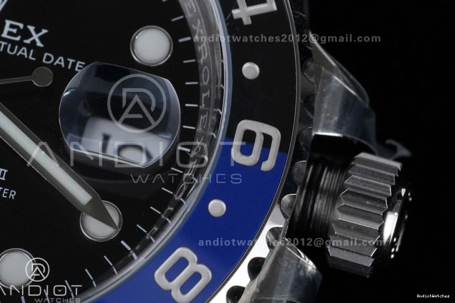 904L ARF SS Batman Edition 1:1 GMT V Oyster Best Bracelet SH3285 BLNR 126710 New Master On Sleek II 851 0213